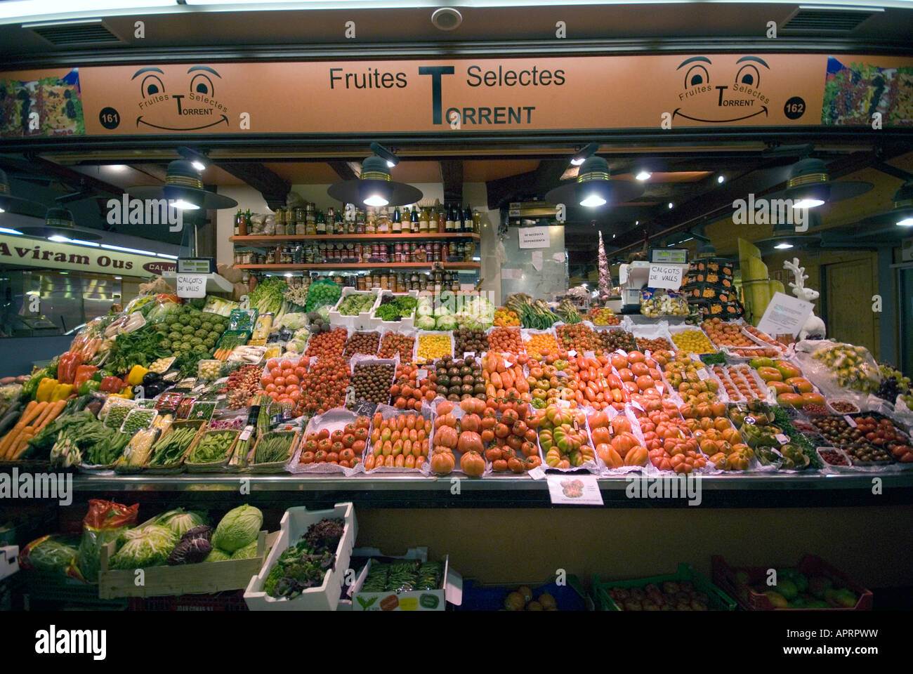 Boqueria market in Barcelona Stock Photo
