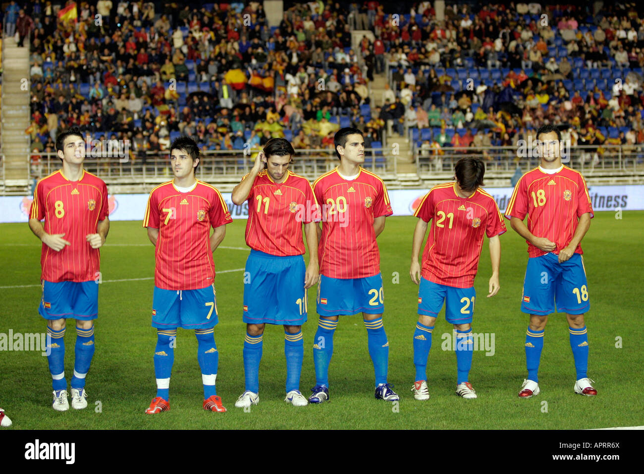 Spanish national team forming. Stock Photo