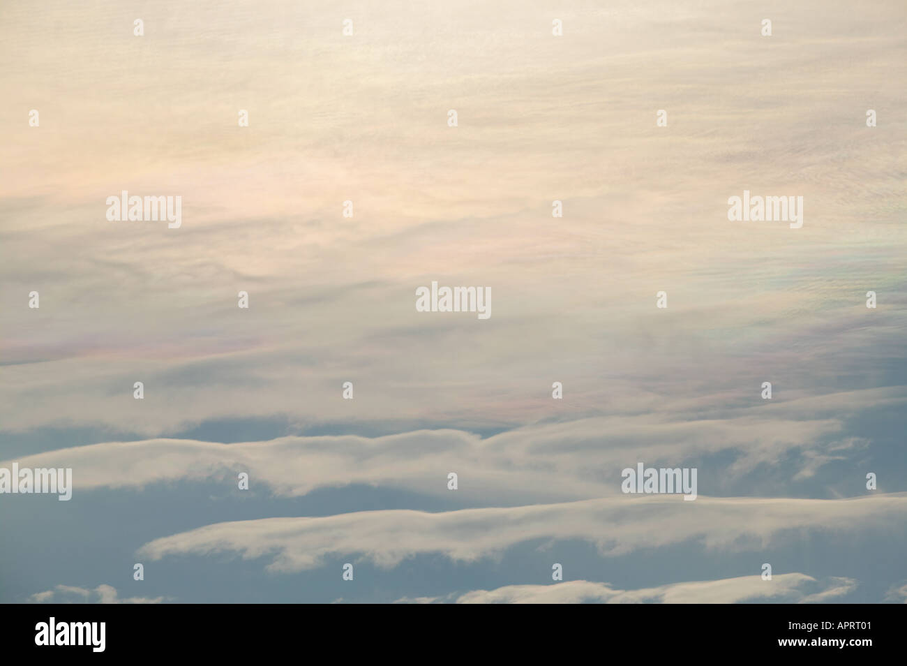Colourful stratus clouds at sunset Stock Photo Alamy