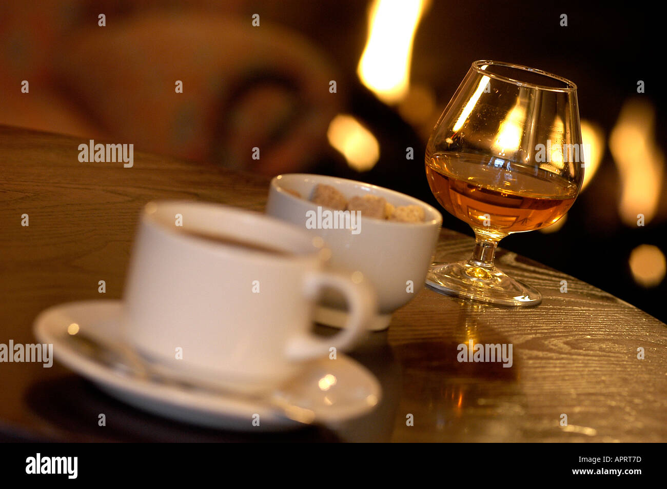 coffee and brandy Stock Photo Alamy