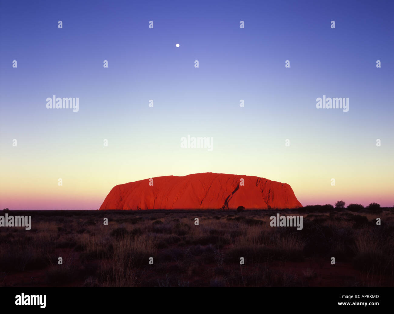 Uluru or Ayers Rock Uluru Kata Tjuta National Park Northern Territory Australia Stock Photo
