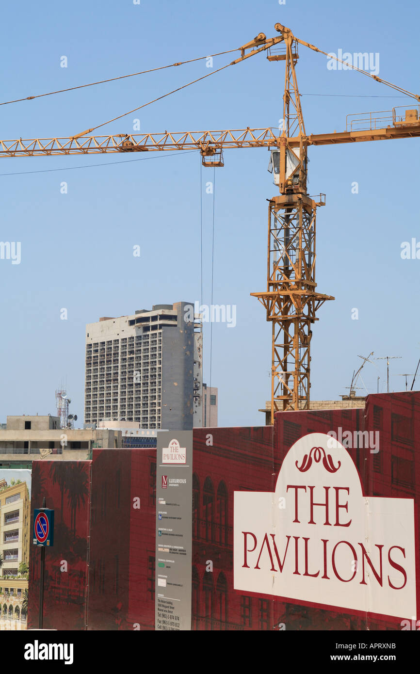 Beirut Lebanon construction downtown Stock Photo Alamy