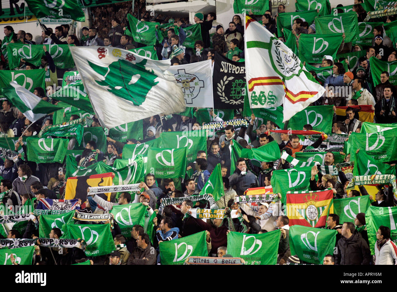 Real Betis fans Stock Photo Alamy