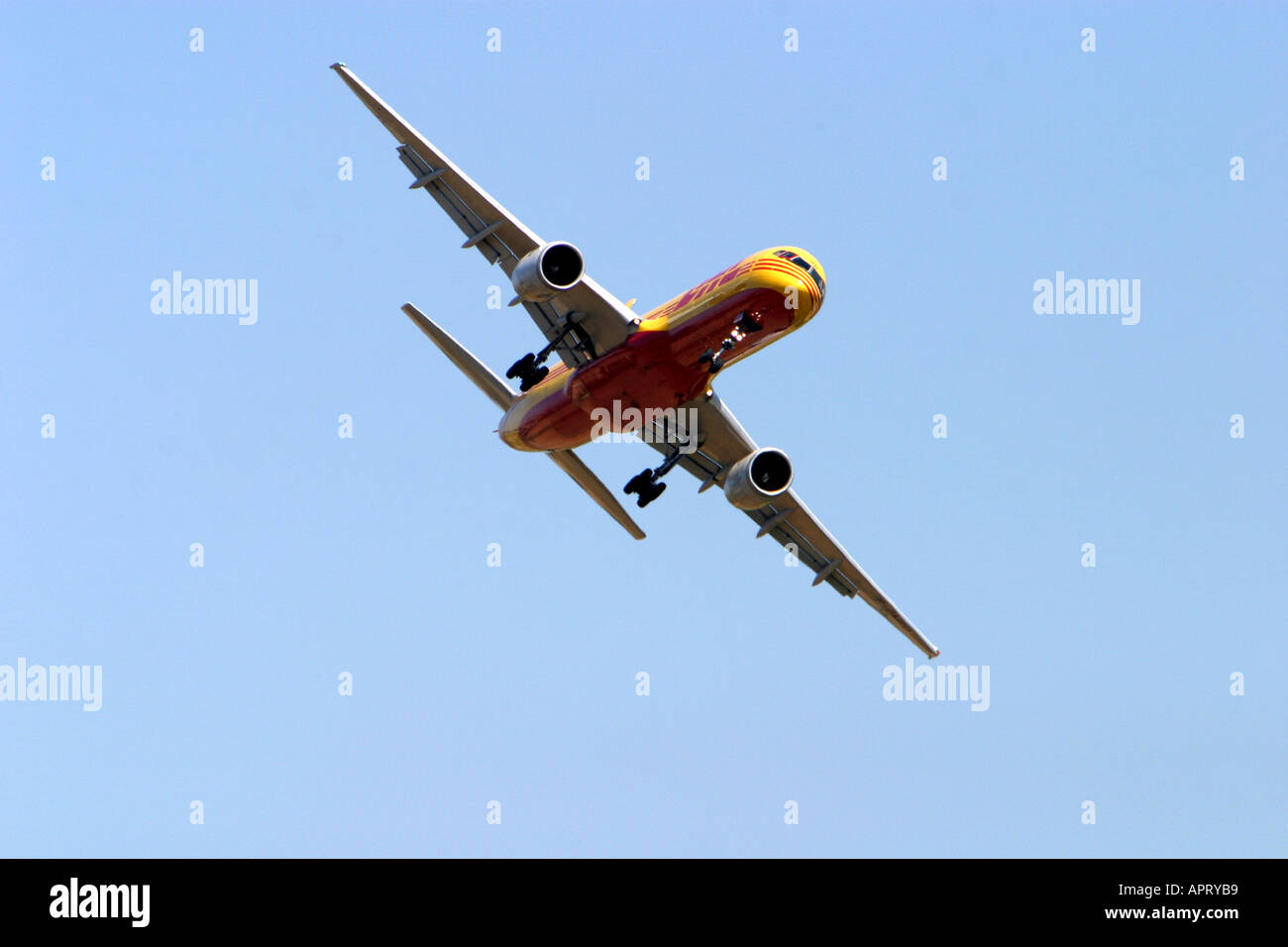 DHL Boeing 757 Stock Photo