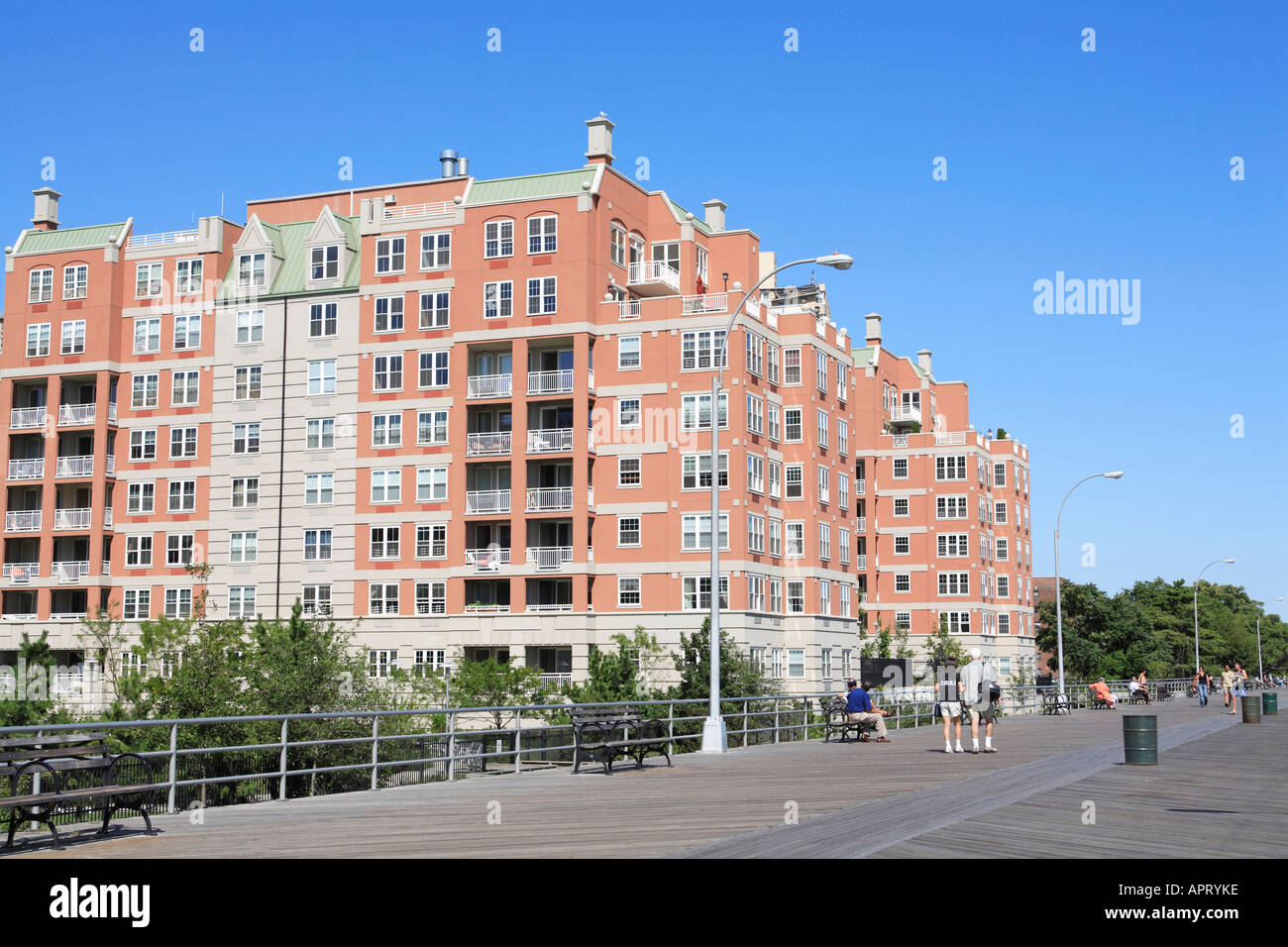 Oceana Luxury Condominium Brighton Beach Boardwalk Brooklyn New York City USA Brighton Beach has