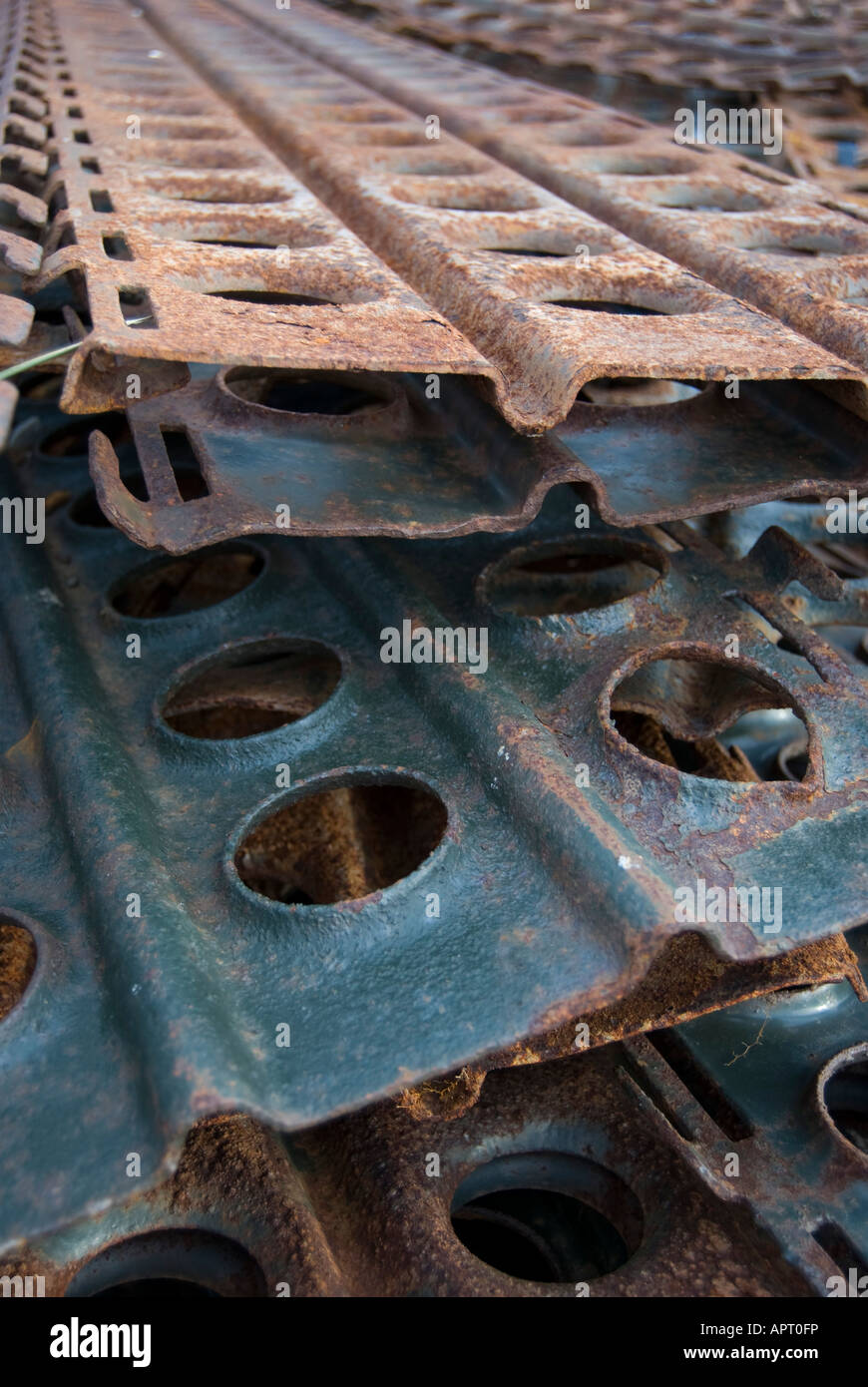 Rusty scrap metal Stock Photo