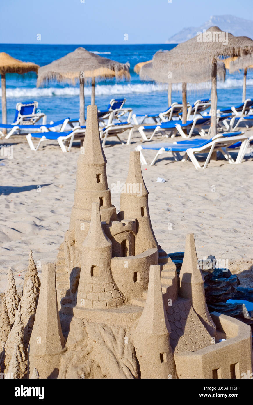 sand sculpture on the beach Stock Photo Alamy