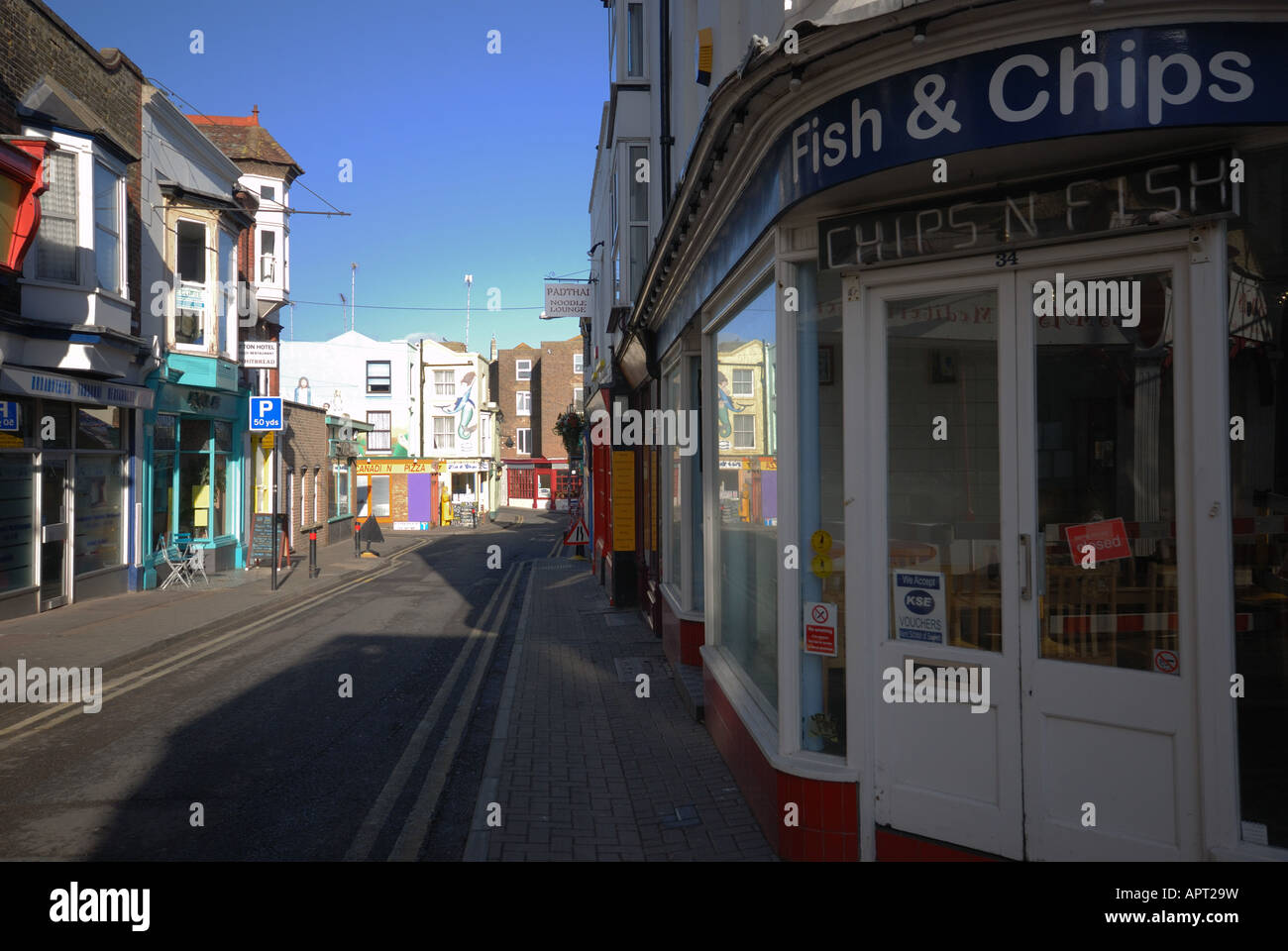 Albion Street Broadstairs Isle of Kent Stock Photo Alamy