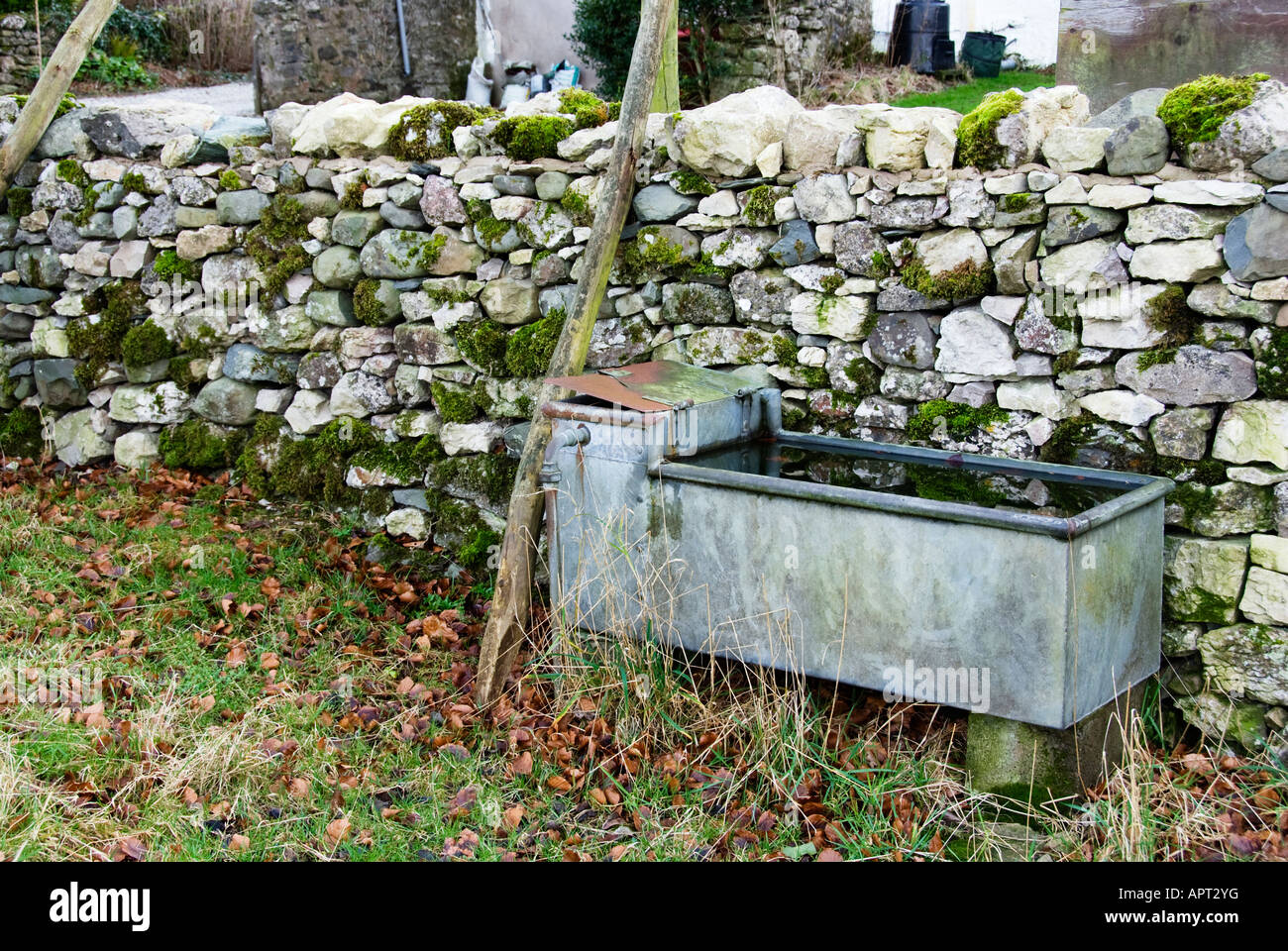 agricultural metal water trough Stock Photo Alamy