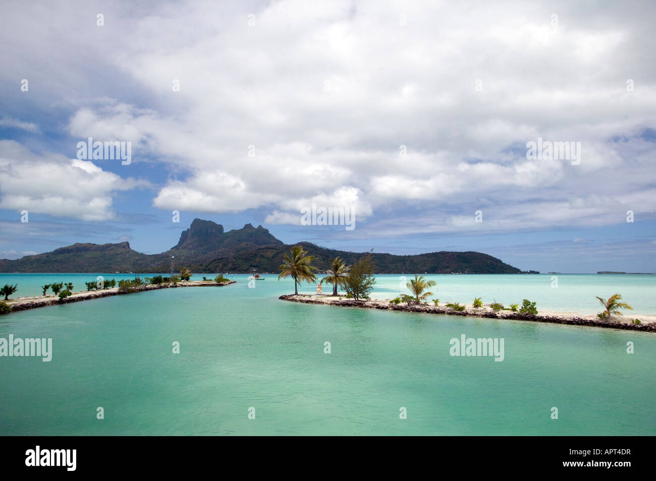 Ferry channel at Bora Bora airport French Polynesia Stock Photo Alamy