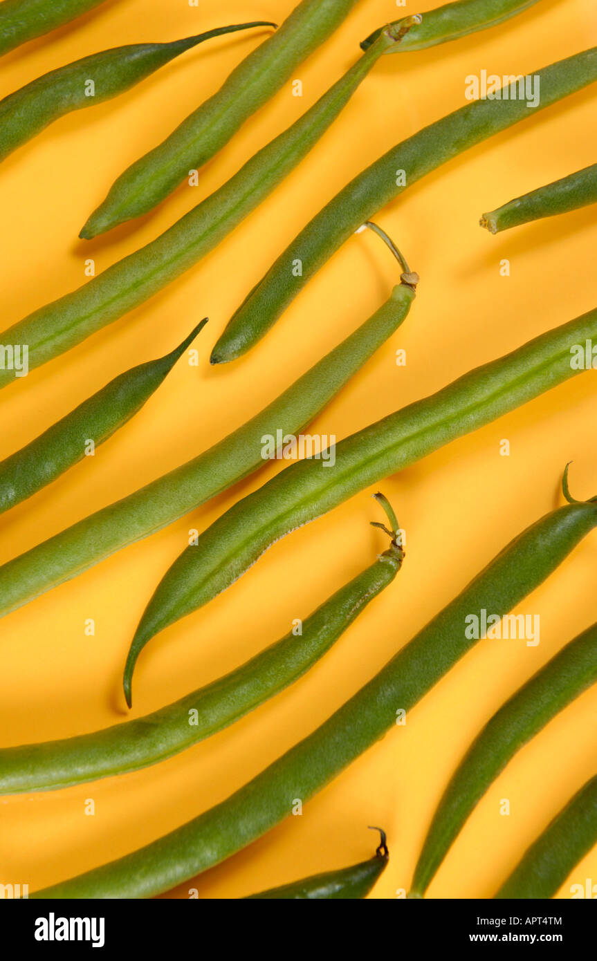 Green haricot beans Stock Photo