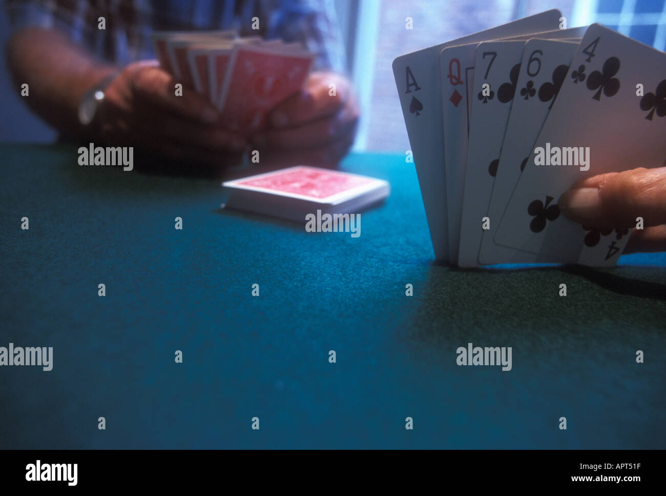 Playing Poker Card Game Stock Photo Alamy