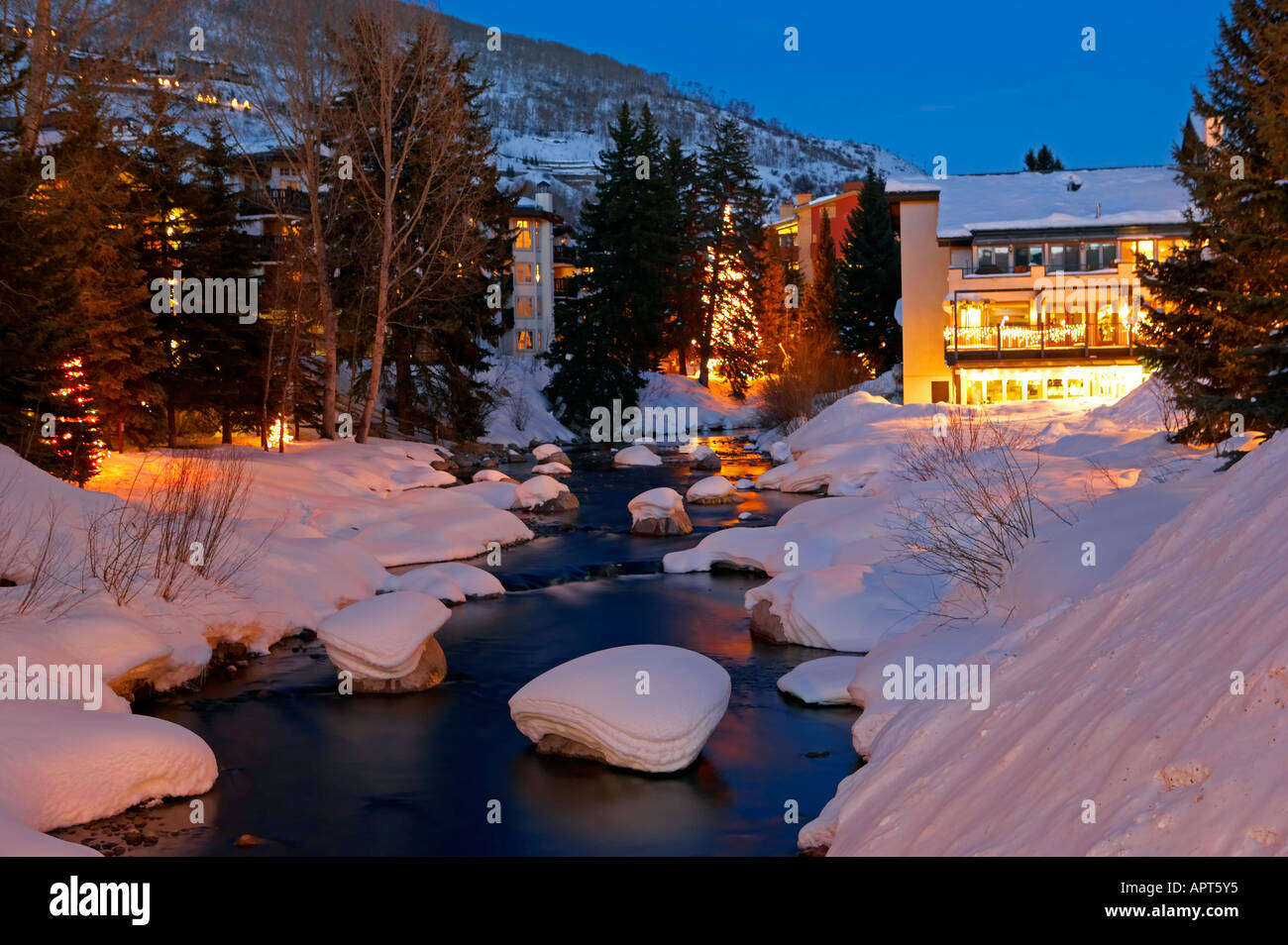 Vail colorado alpine village hi-res stock photography and images - Alamy