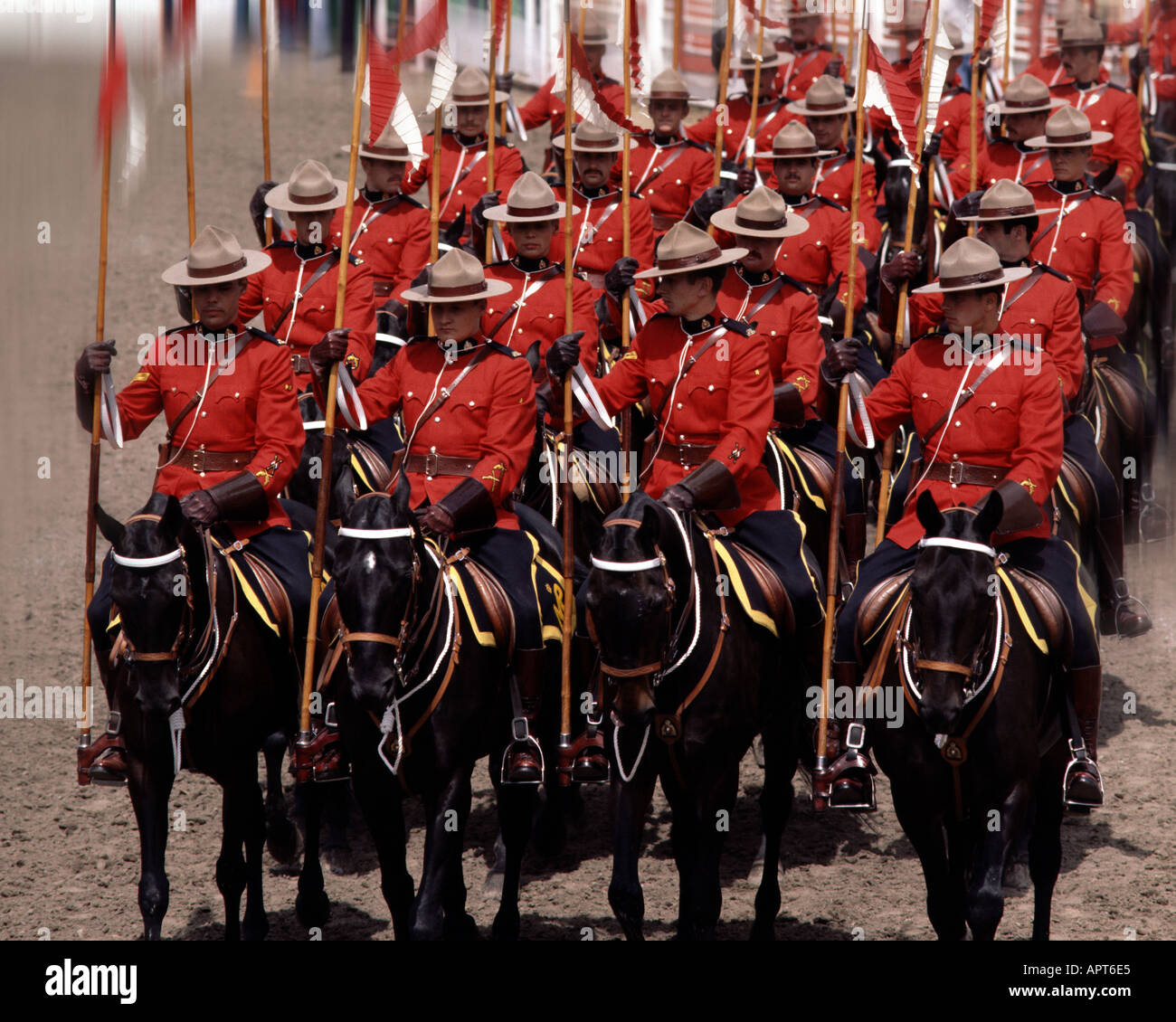 CA ALBERTA Royal Canadian Mounted Police at the Calgary Stampede Stock Photo 2950884 Alamy