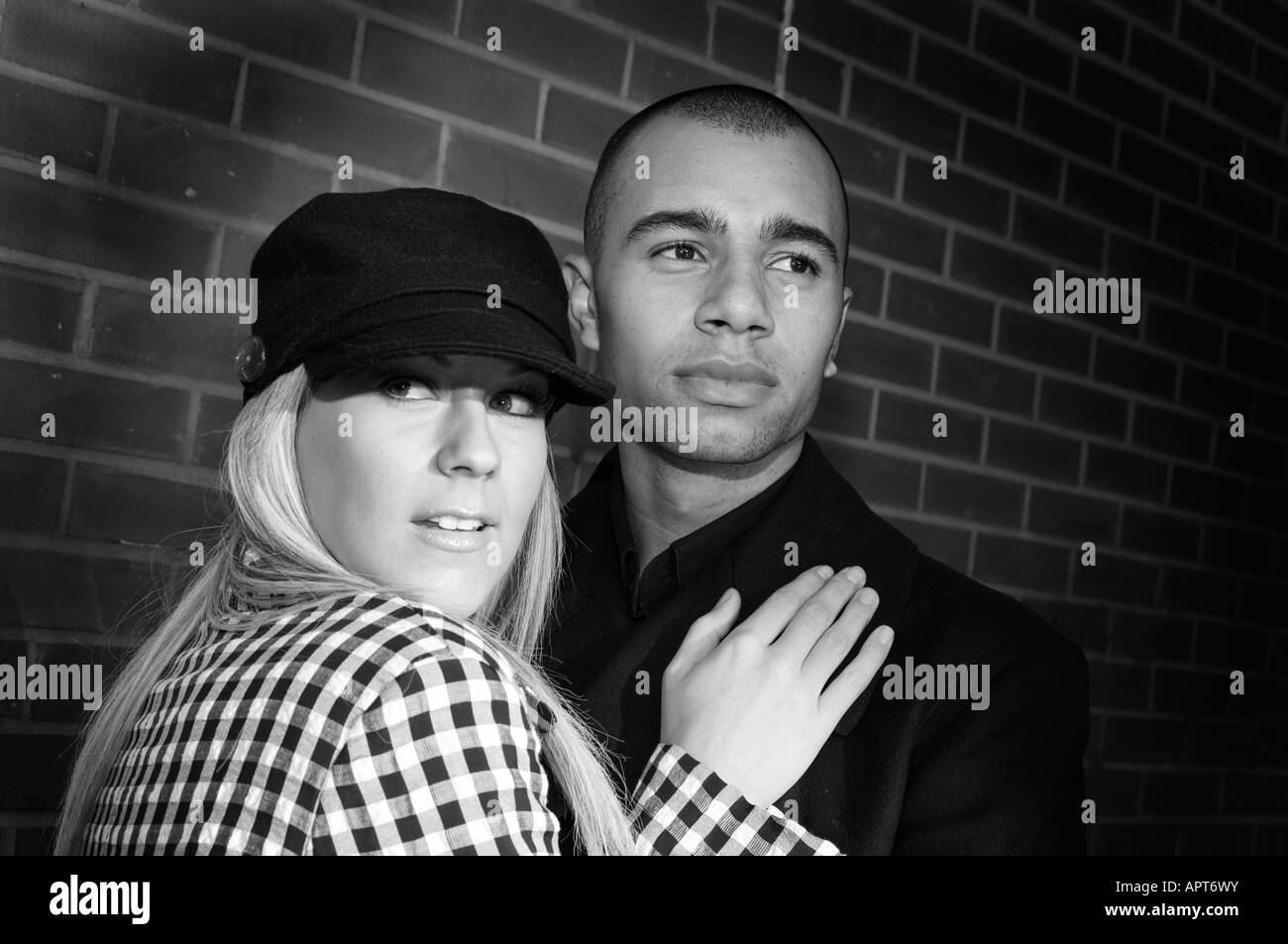 young mixed race couple Stock Photo Alamy