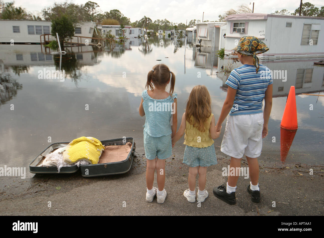 Florida, FL, South, Fort Pierce, weather, Hurricane Jeanne damage, wind