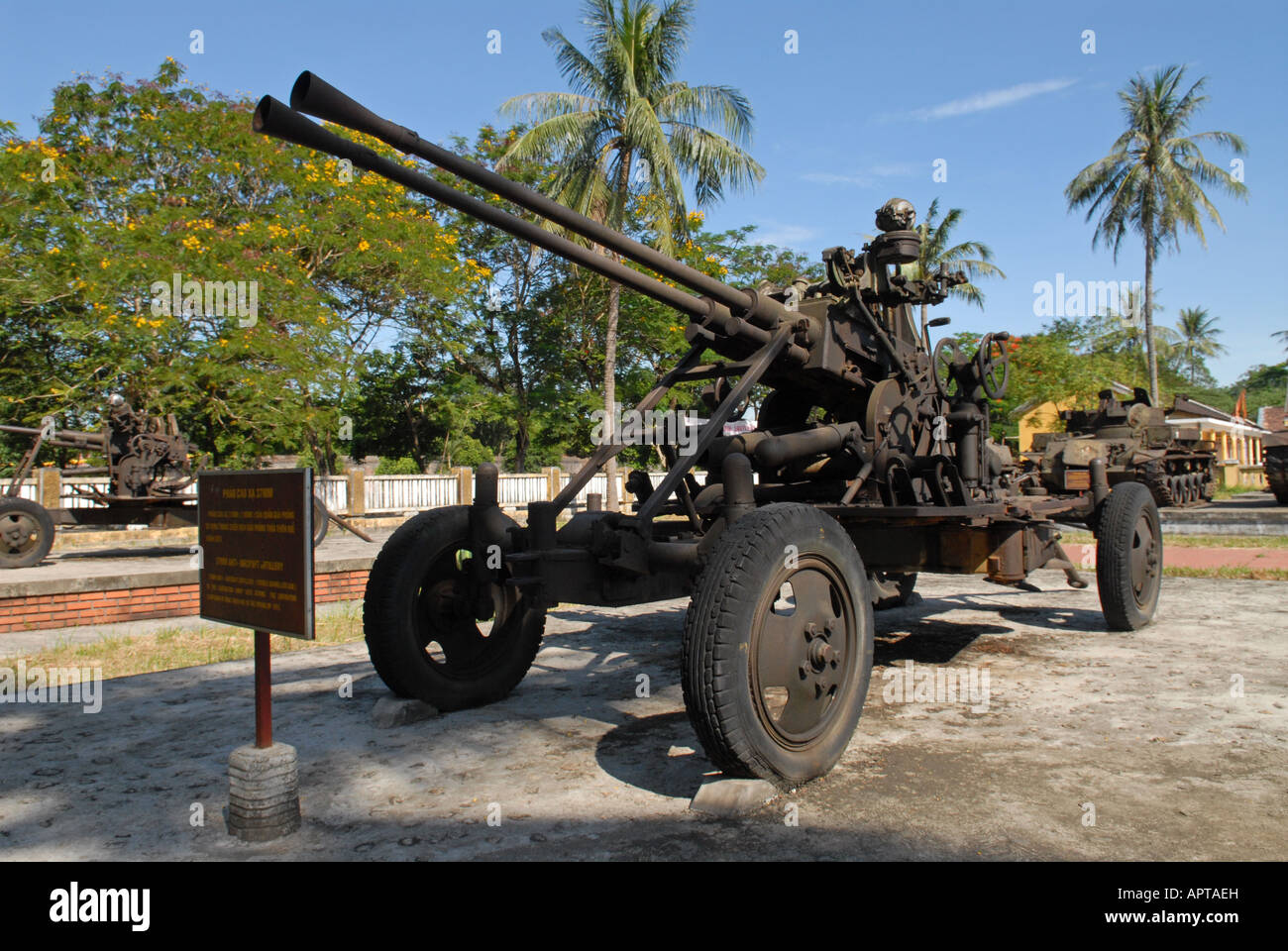 War museum Hue Vietnam Stock Photo