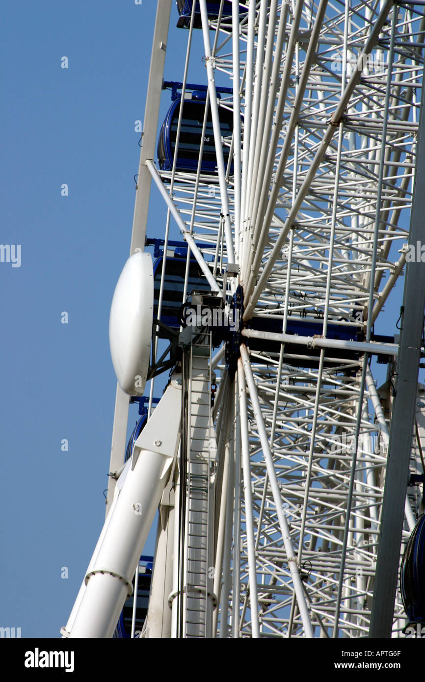 Gondolas on the Ferris Wheel Broad Street Birmingham England Stock Photo Alamy