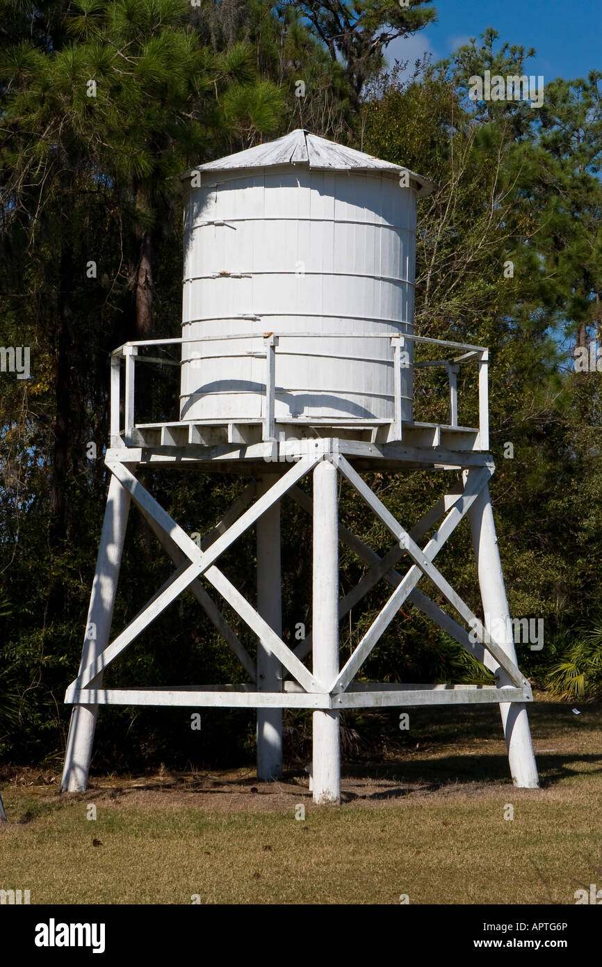 Antique Farm Water Tower Stock Photo - Alamy