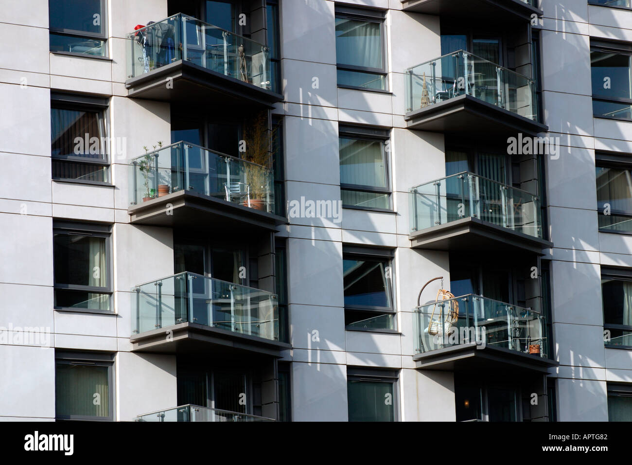 City Living Residential apartment blocks in the centre of Birmingham England Stock Photo