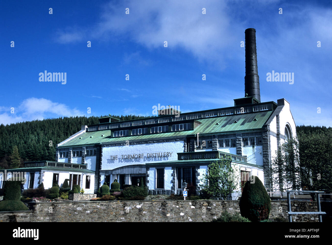 Scotland Whiskey Distillery Tormore Stock Photo
