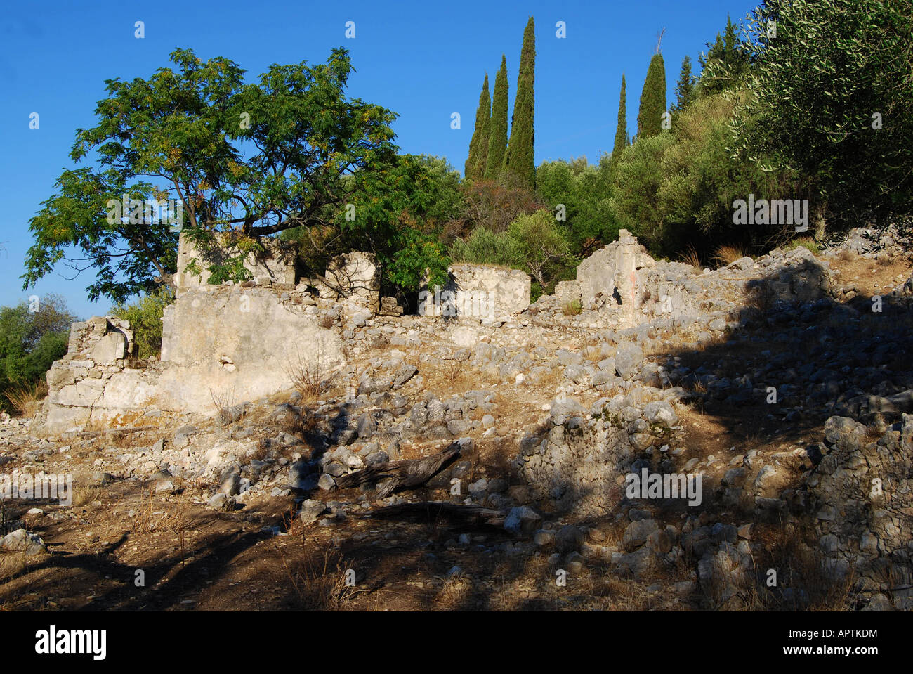 skala old village 108 house 2 photo 2601 kephalonia greece Stock Photo