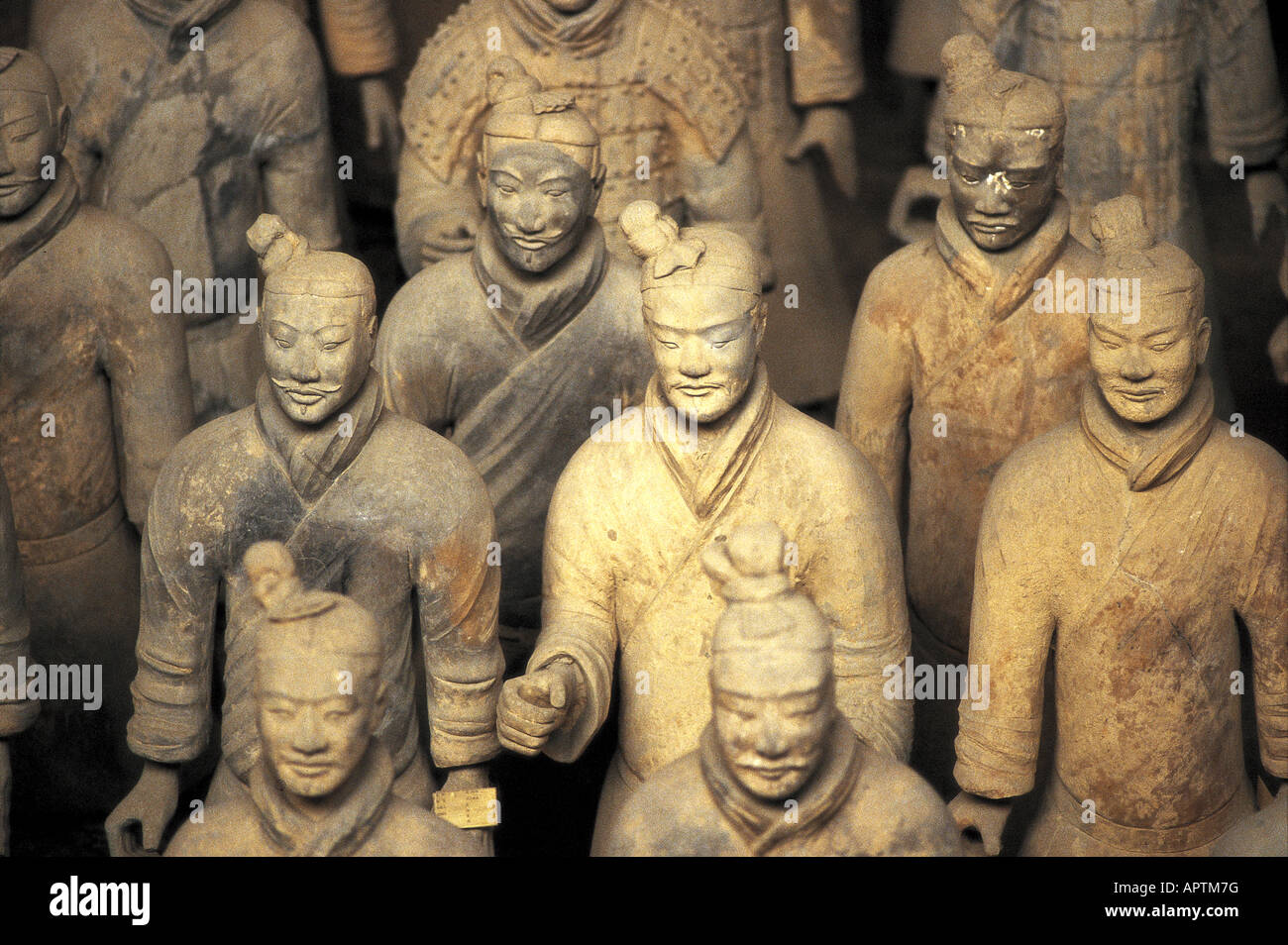 The Terracotta Warriors, a World Heritage Site, near Xian, China. Stock Photo