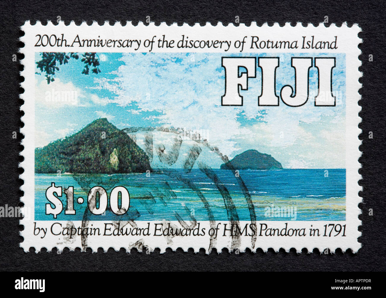 Fijian postage stamp Stock Photo Alamy
