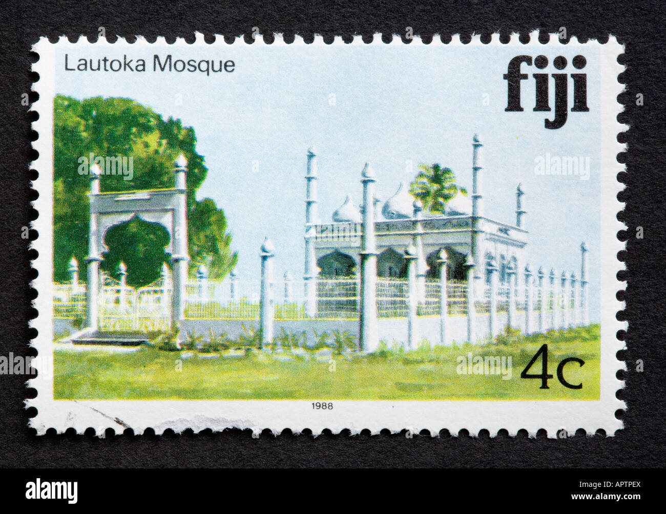 Fijian postage stamp Stock Photo