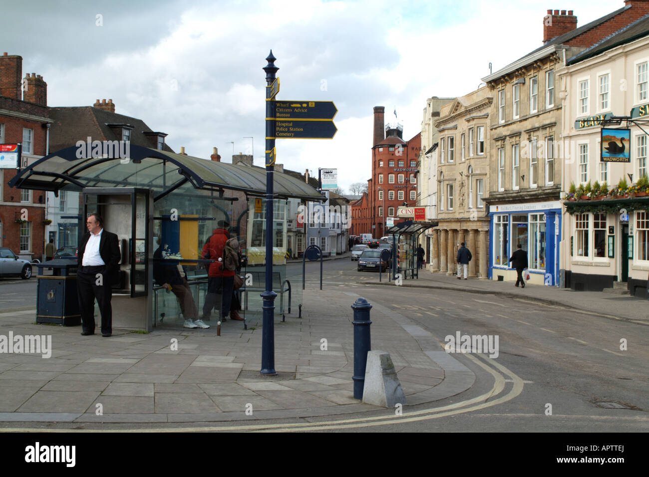 Devizes Wiltshire England Town Centre Wadworth Brewery Building and the ...