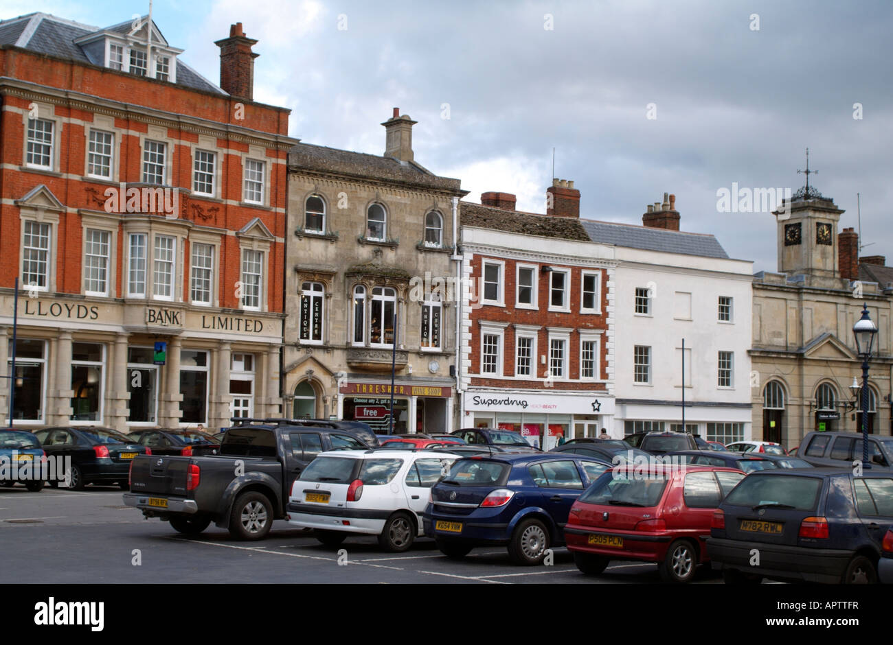 Devizes Wiltshire England Town Centre Market Place properties and