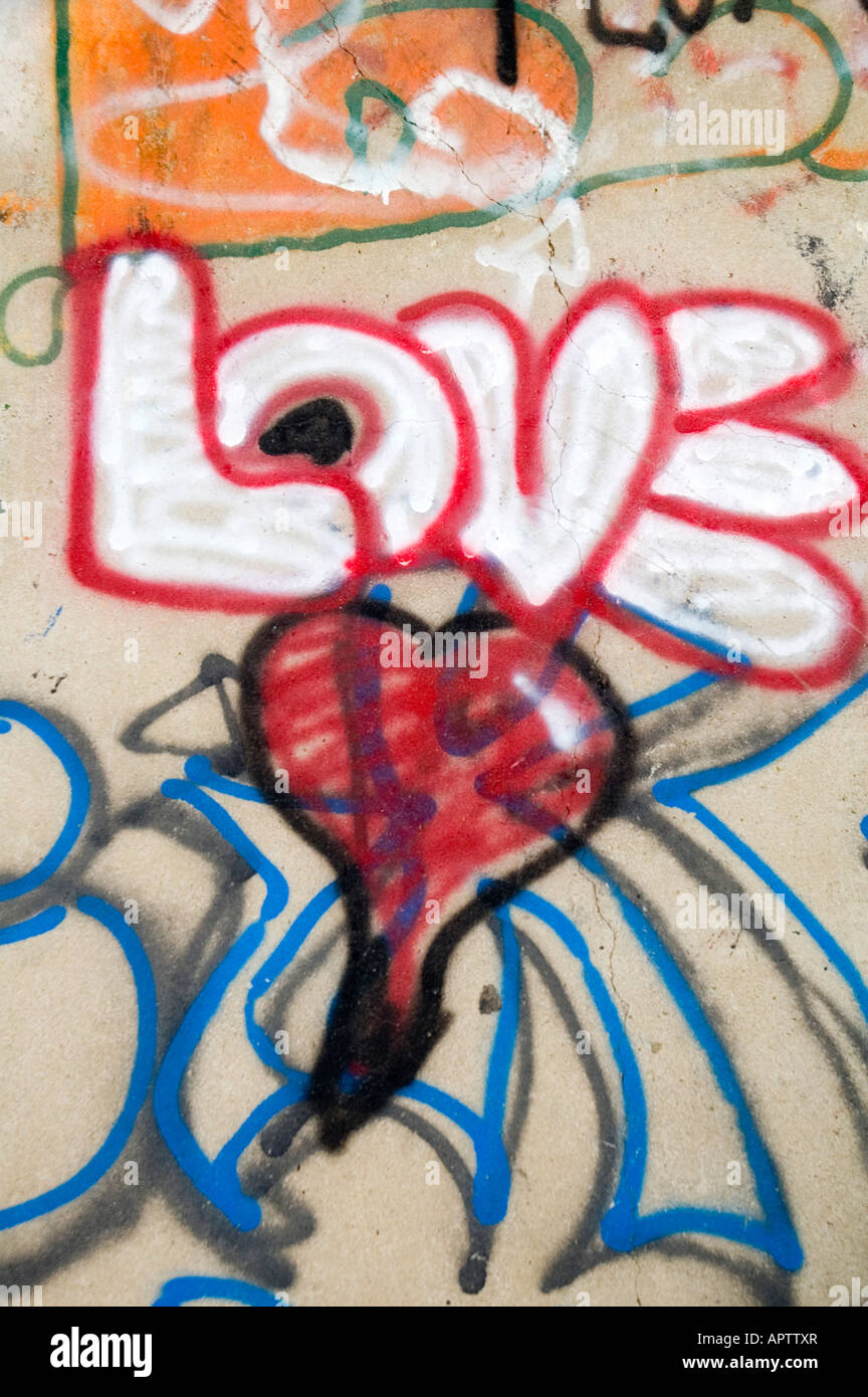 Graffiti on a concrete skatepark Stock Photo - Alamy