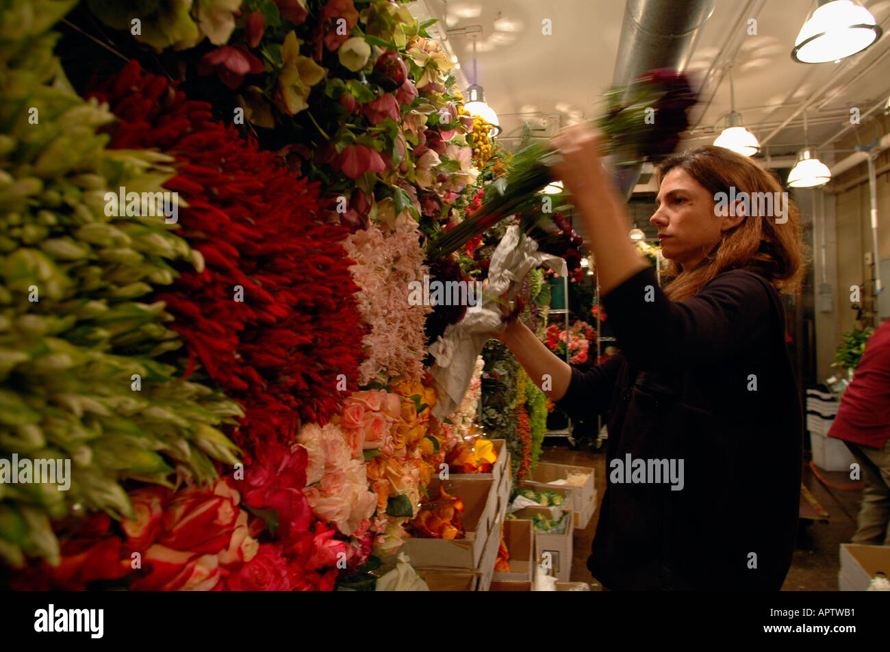 Chelsea NYC Flower District Stock Photo Alamy