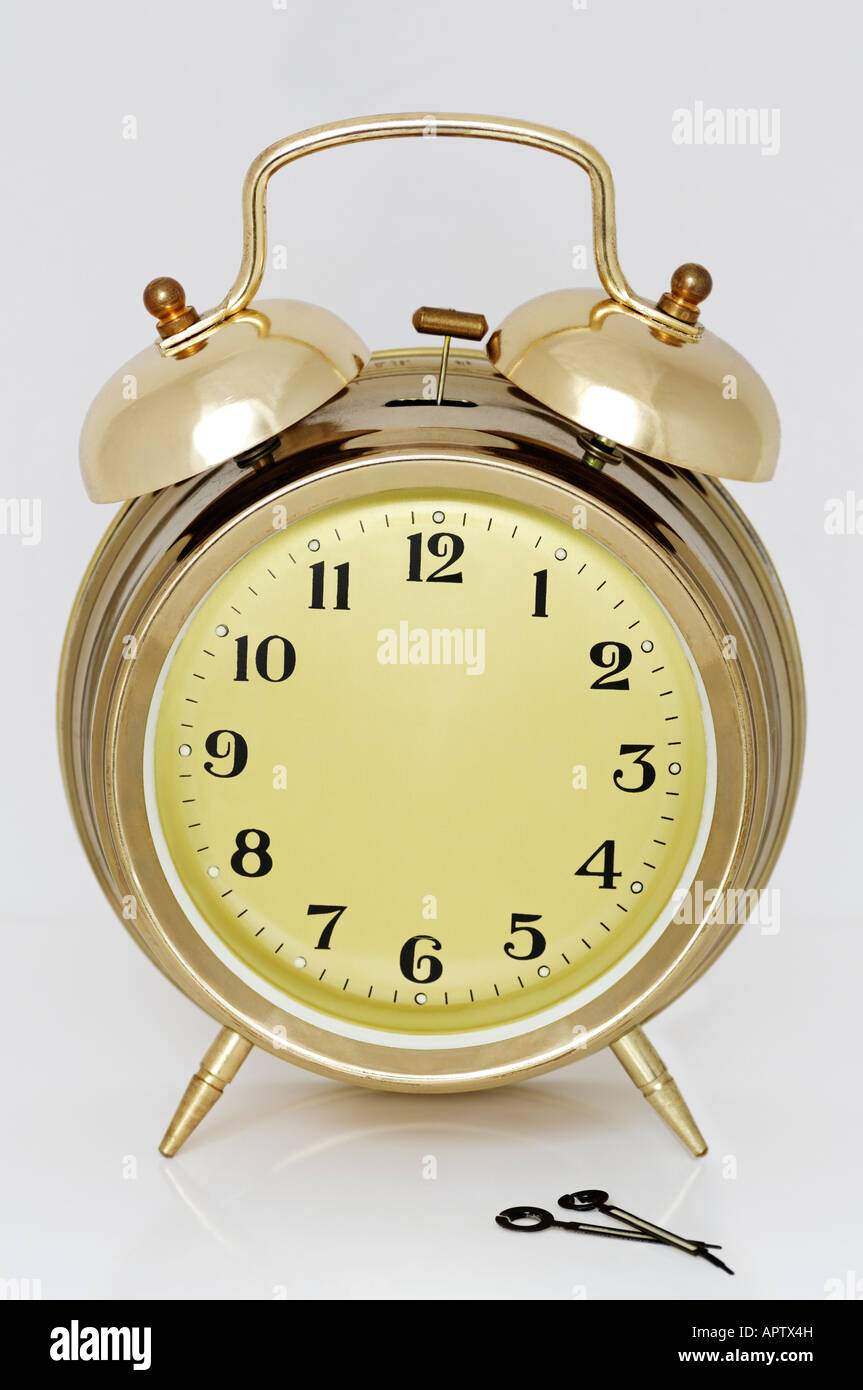 Alarm Clock with No Hands Stock Photo Alamy