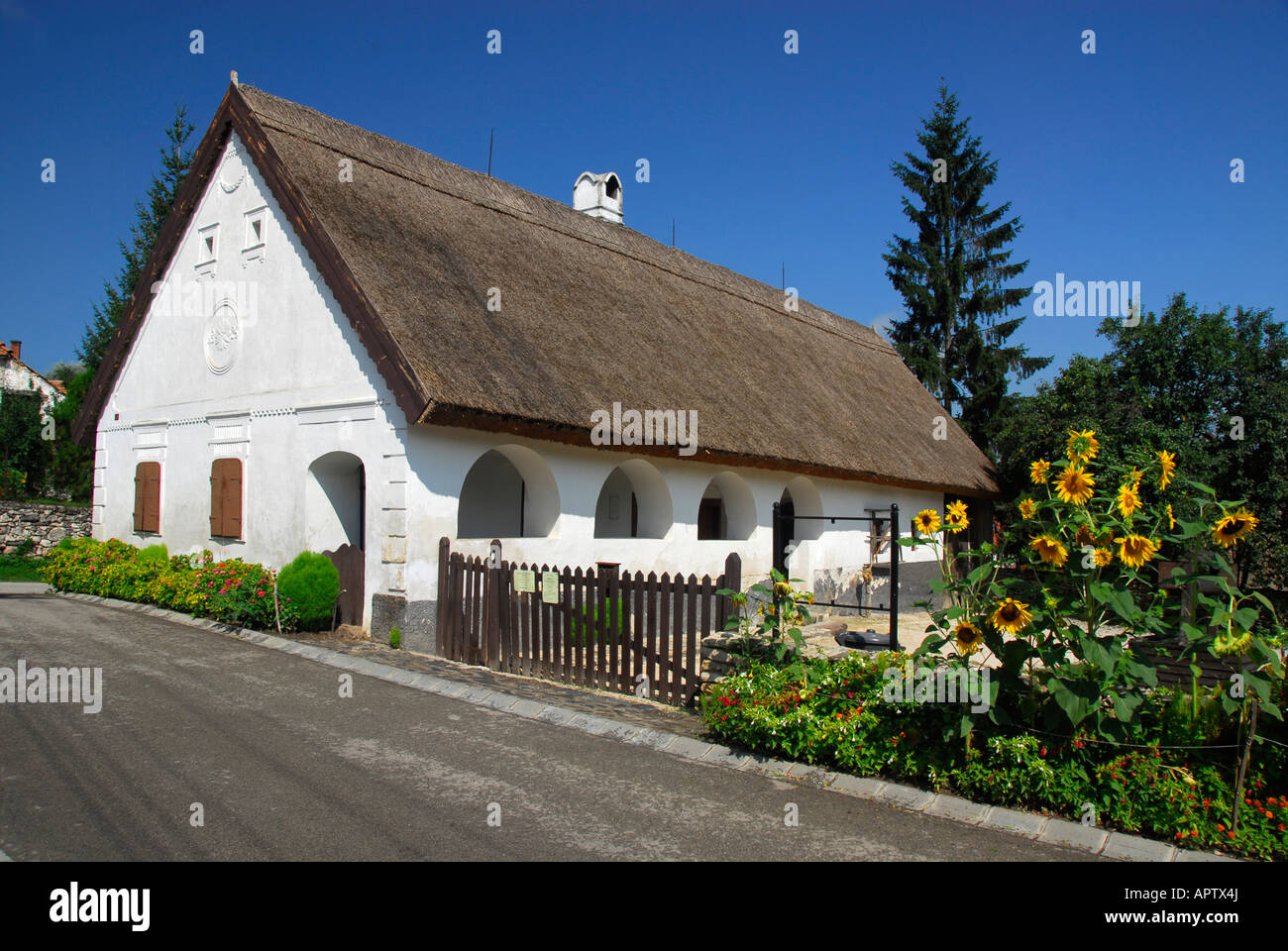 Europe Hungary Thatch Traditional Stock Photos Europe 
