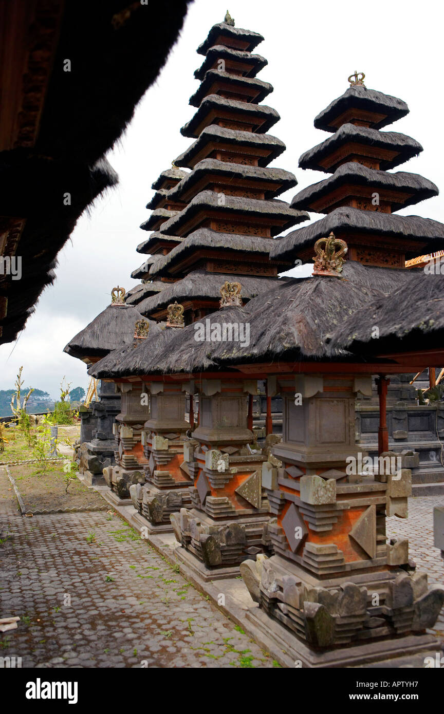 Batu Temple mother of temples Kintamani Village Mount Gunung Batur Bali ...