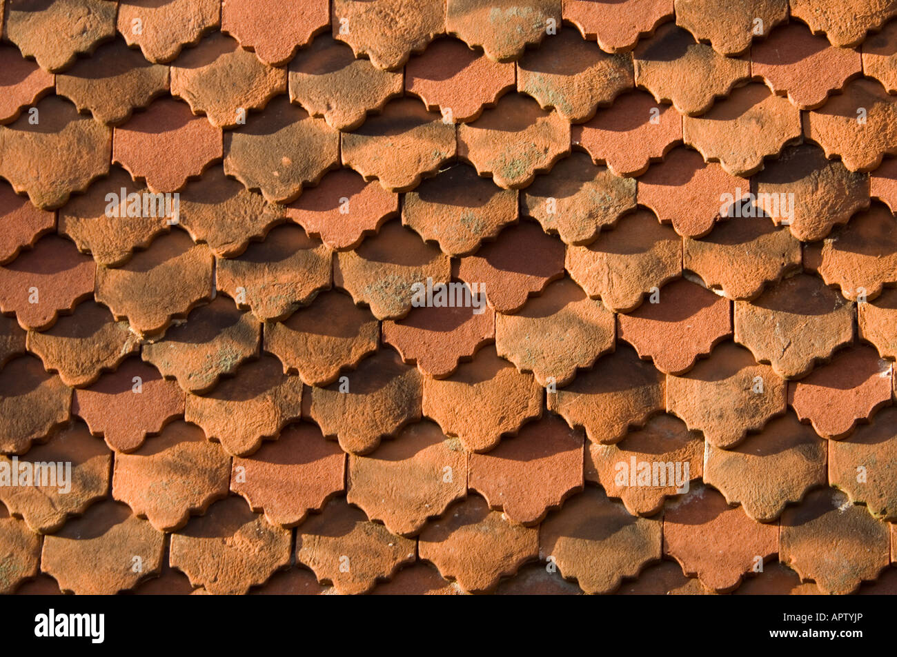 Hung Tile house wall Farnham Surrey Stock Photo Alamy