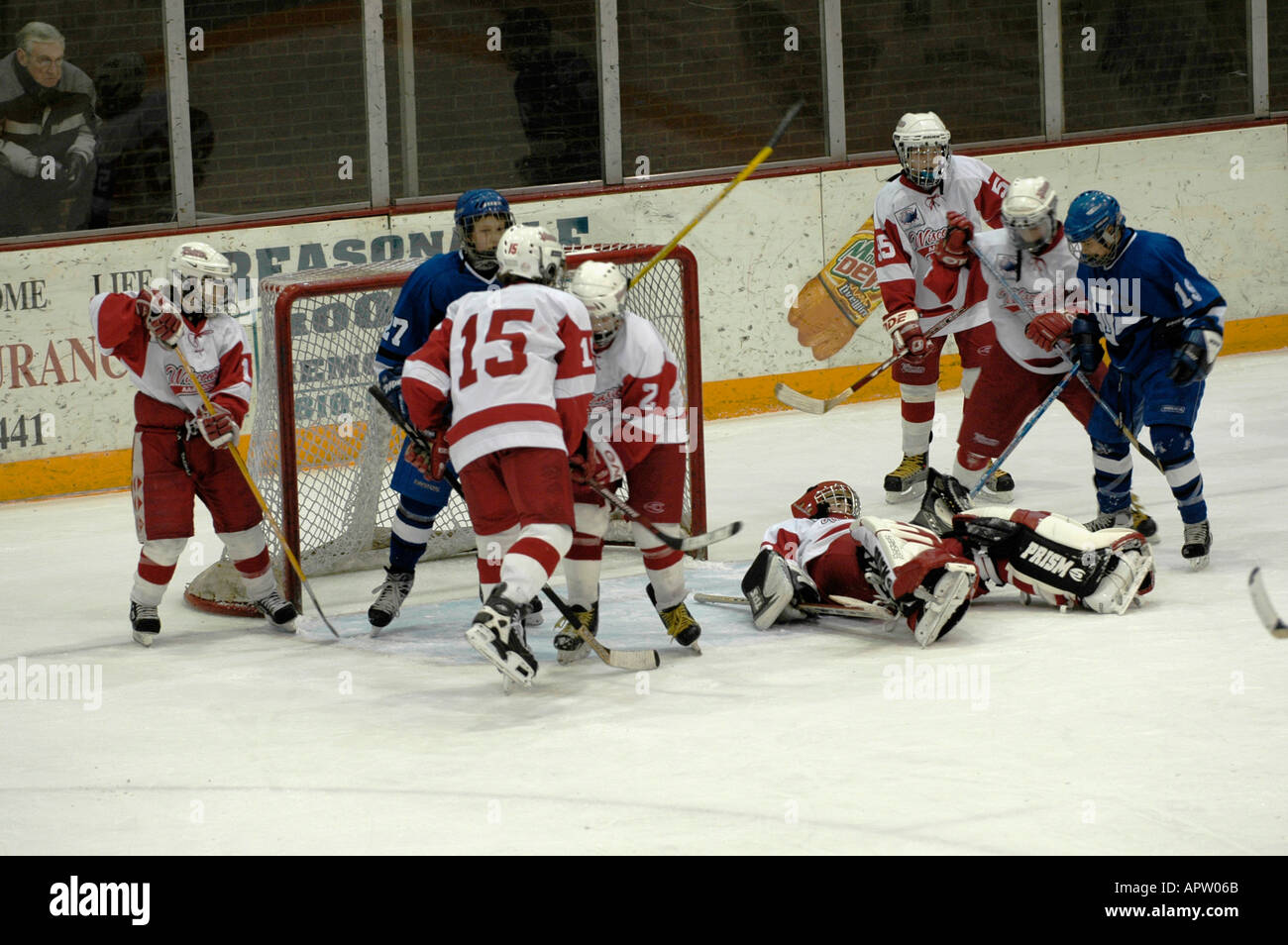 Ice Hockey Tournament action Silver Stick International Hockey playoffs