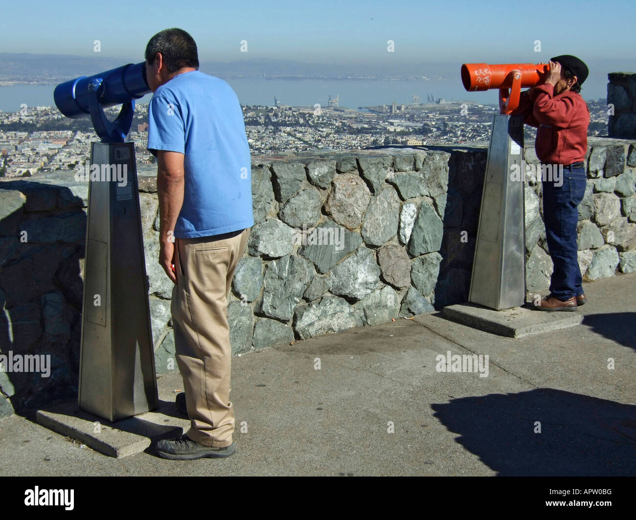 "sightseers, San Francisco, California" Stock Photo