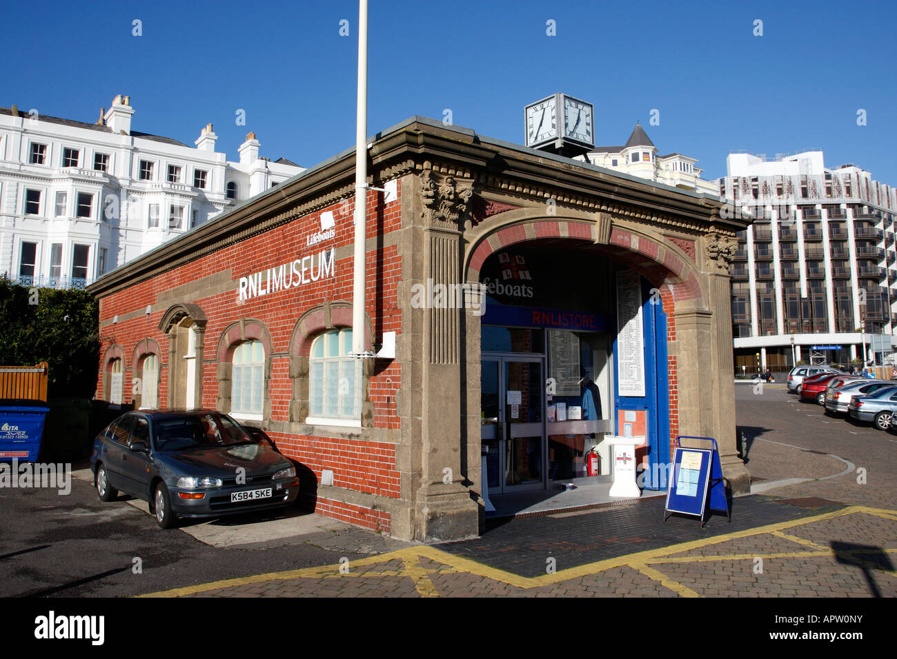 Eastbourne lifeboat RNLI museum on king edwards parade eastbourne east sussex england uk Stock Photo