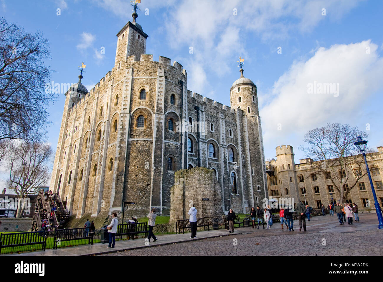 The White Tower at the Tower of London in London UK Stock Photo