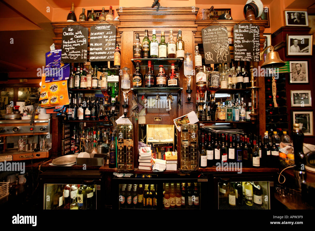 Interior of The French House Soho London uk Stock Photo Alamy