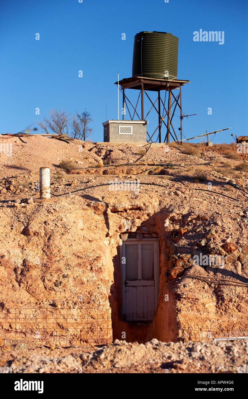 Underground living Coober Pedy Opal mining area outback South Australia Stock Photo