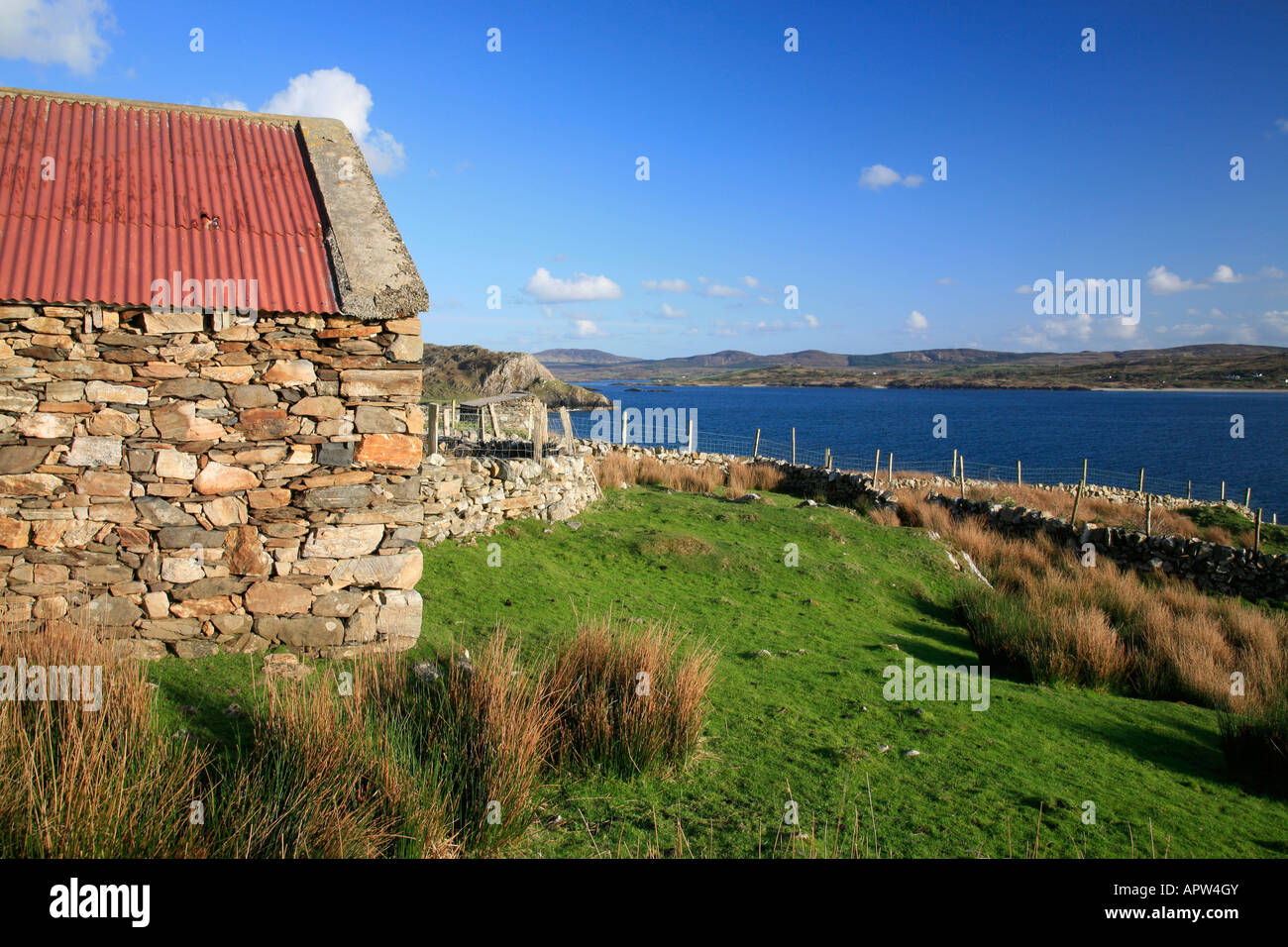 stone house for agricultural use at the Atlantic Coast near Letterfrack