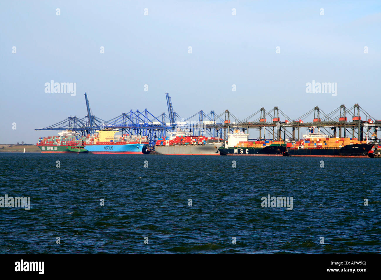 Felixstowe is a North Sea seaport in Suffolk, England. It has the largest container port in the