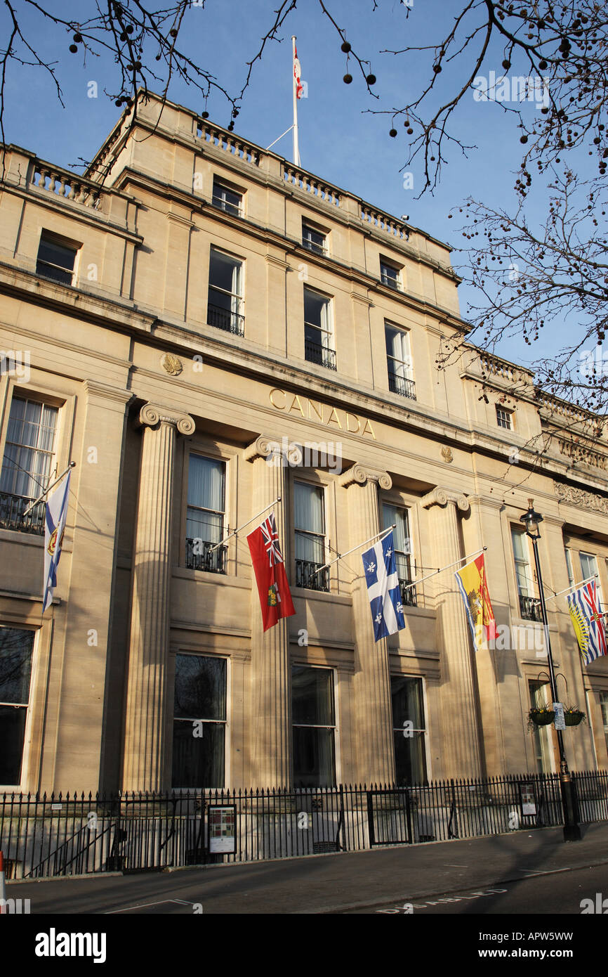 Canada house trafalgar square london uk england hires stock