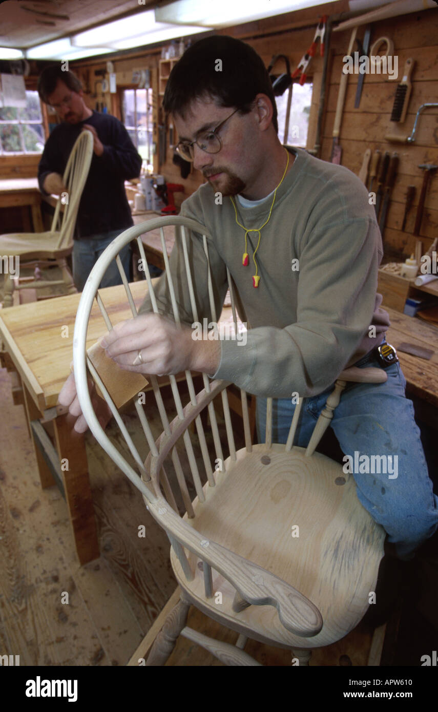 Worker sanding sack back arm chair hires stock photography and images Alamy