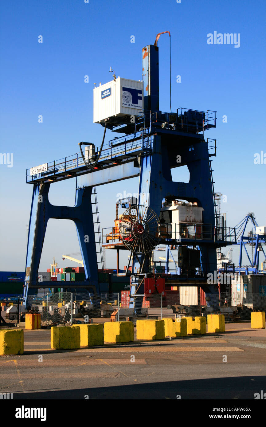Felixstowe is a North Sea seaport in Suffolk, England. It has the largest container port in the