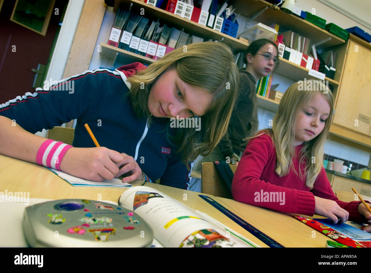 pupils during lesson Stock Photo - Alamy