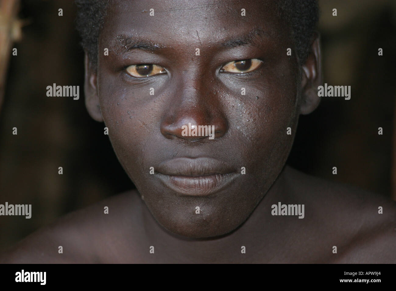 Young man with scarification on his face, Chad Stock Photo - Alamy